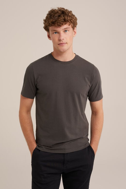 We Fashion T-shirt Donkergrijs