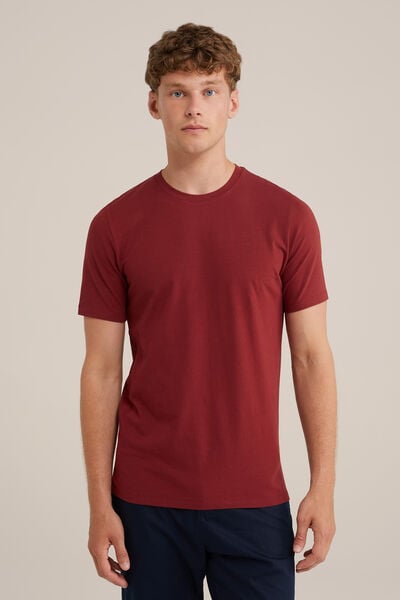 We Fashion T-shirt Donkerrood