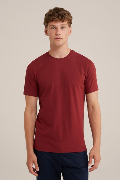 We Fashion T-shirt Donkerrood