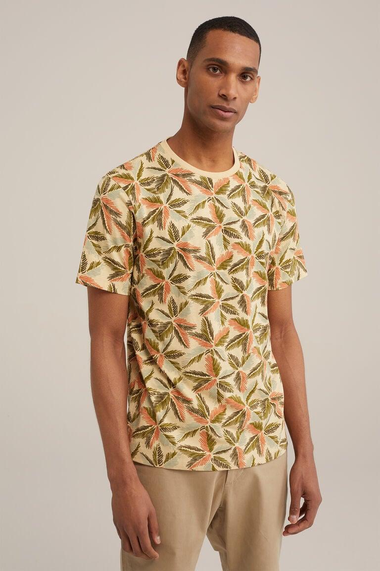 We Fashion T-shirt Met Dessin Beige