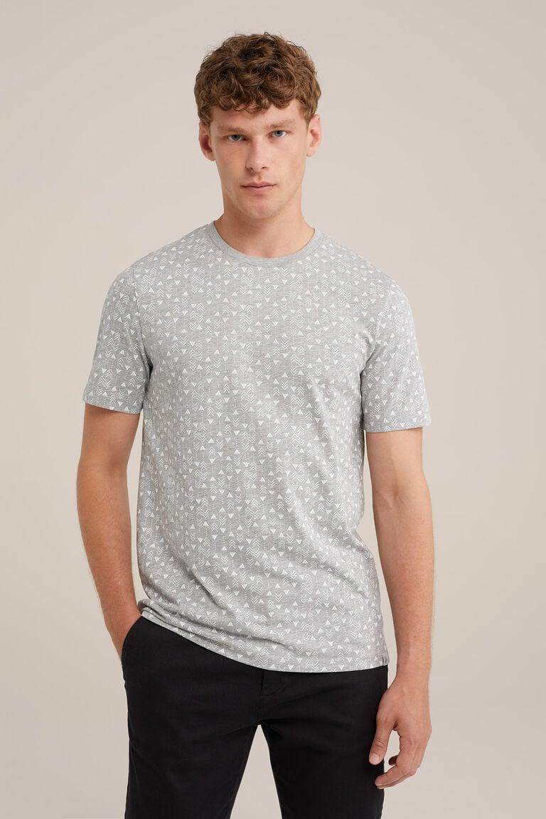 We Fashion T-shirt Met Dessin Grijs