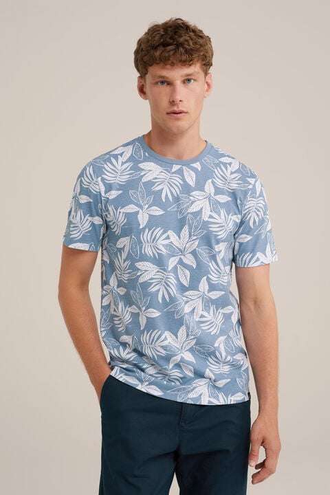 we fashion T-shirt met dessin Lichtblauw