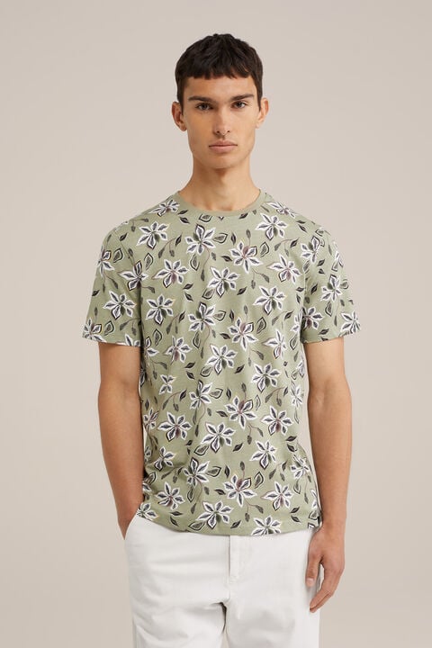 we fashion T-shirt met dessin Lichtgroen