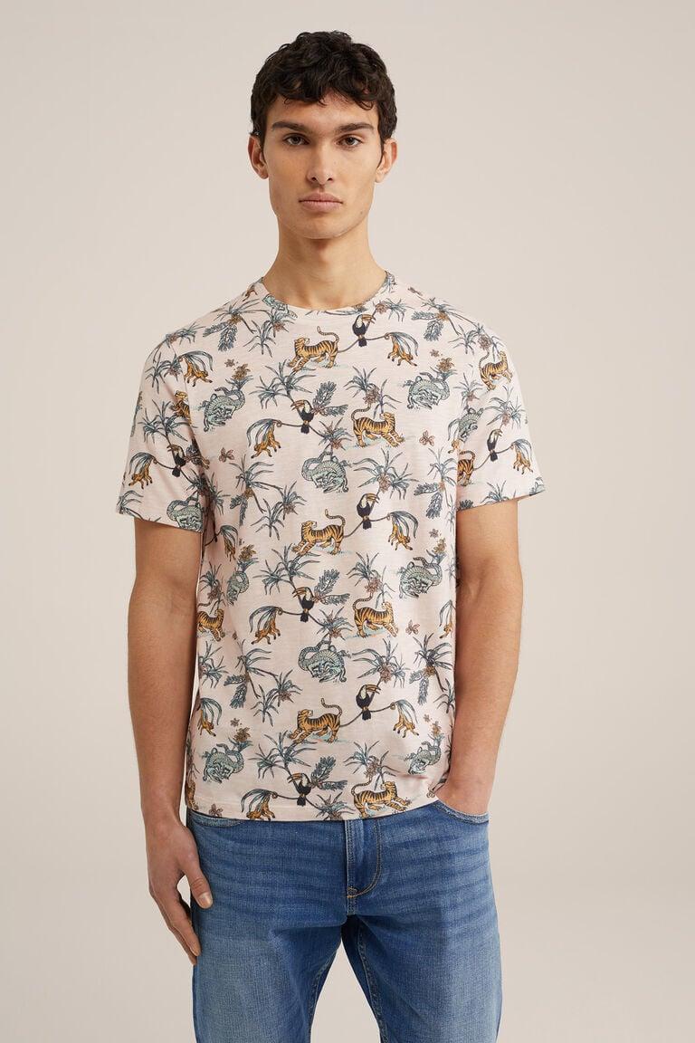 We Fashion T-shirt Met Dessin Lichtroze
