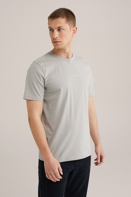 We Fashion T-shirt Met Opdruk Grijs