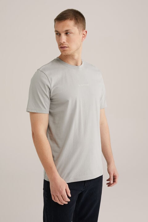 We Fashion T-shirt Met Opdruk Grijs