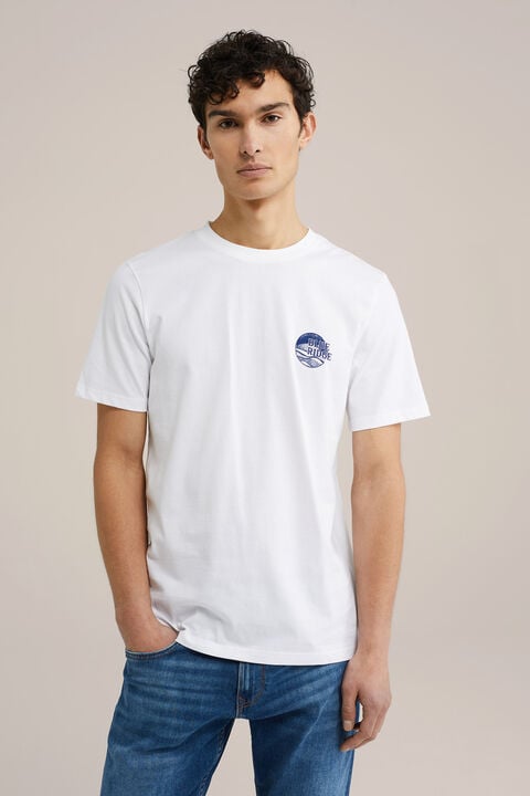 we fashion T-shirt met opdruk Wit