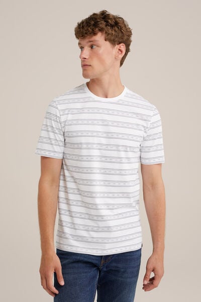 We Fashion T-shirt Met Opdruk Wit