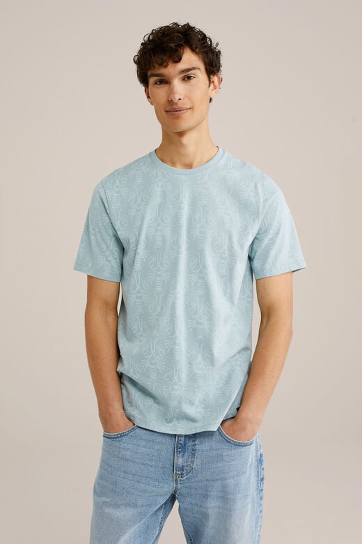 We Fashion T-shirt Met Print Mintgroen