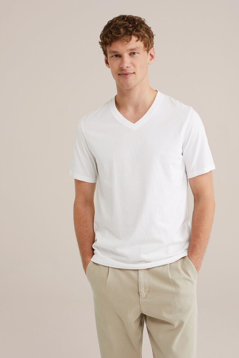 We Fashion T-shirt Van 100% Katoen Wit