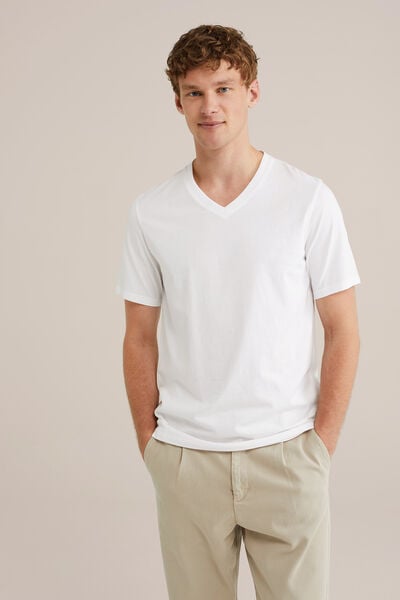 We Fashion T-shirt Van 100% Katoen Wit