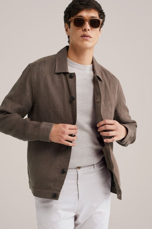 We Fashion T-shirt Van Merinowol Beige