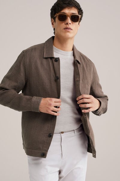 We Fashion T-shirt Van Merinowol Beige