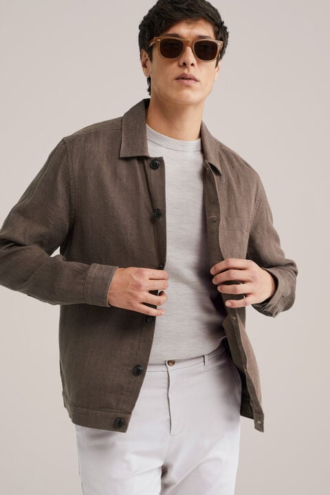 We Fashion T-shirt Van Merinowol Beige