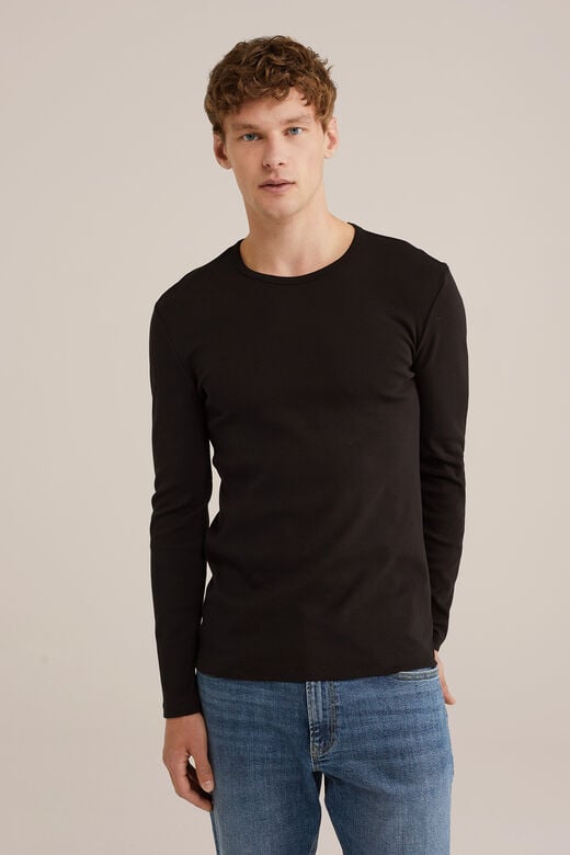 We Fashion T-shirt Zwart