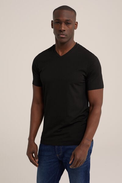 We Fashion T-shirt Zwart