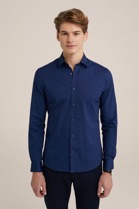 we fashion tall fit overhemd met stretch Indigo