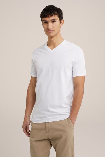 We Fashion Tall Fit T-shirt 2-pack Wit