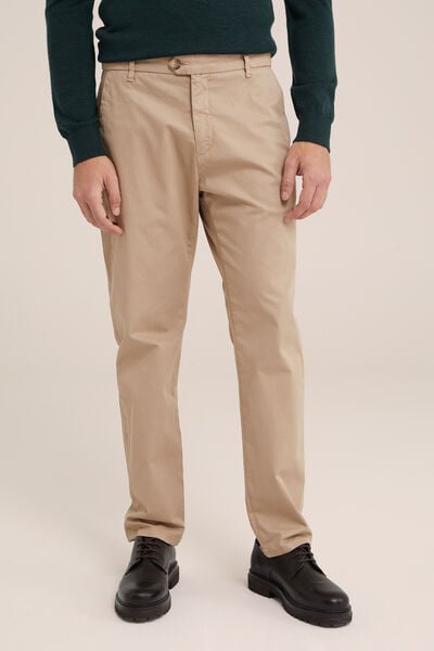 We Fashion Tapered Fit Chino Lichtbruin