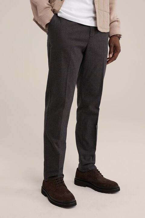 we fashion tapered fit pantalon met dessin Zwart