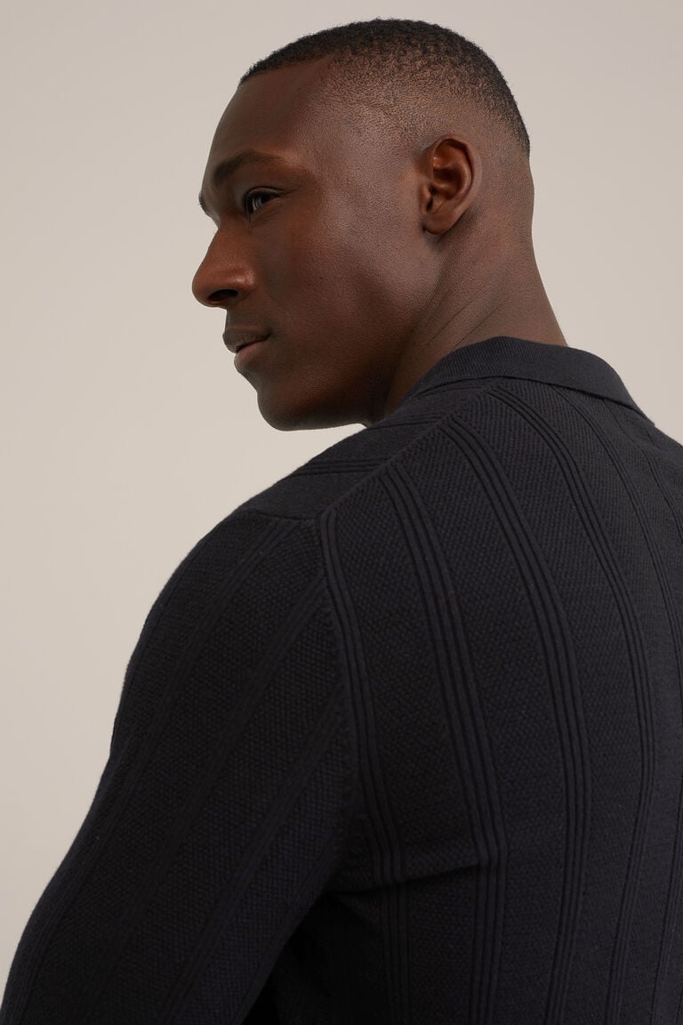 We Fashion Trui Met Structuur Zwart