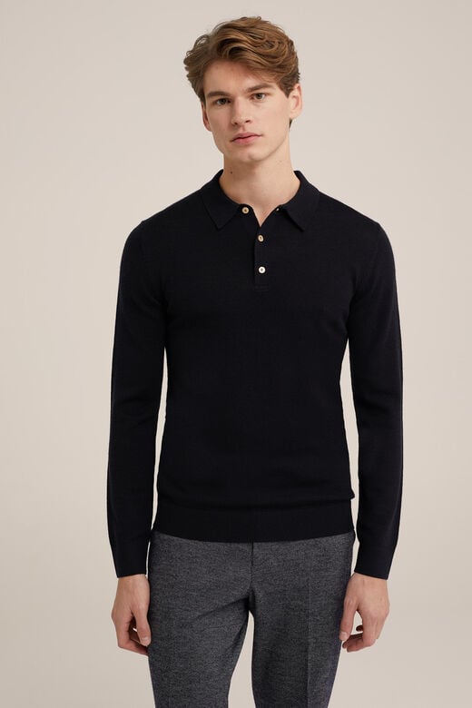 We Fashion Trui Van Merinowol Zwart