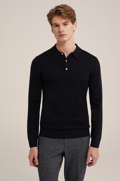 We Fashion Trui Van Merinowol Zwart