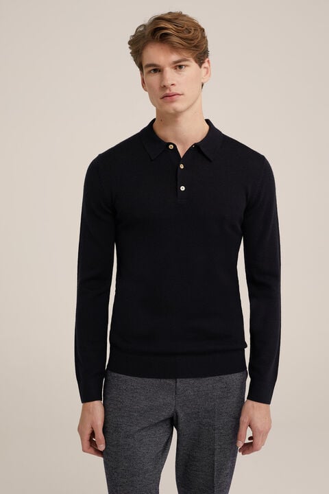 we fashion trui van merinowol Zwart