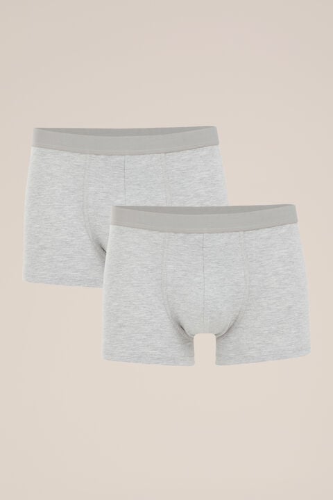 we fashion Trunk 2-pack Lichtgrijs gemeleerd