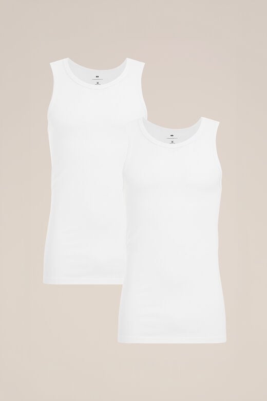 We Fashion Underwear Singlet 2-pack Wit