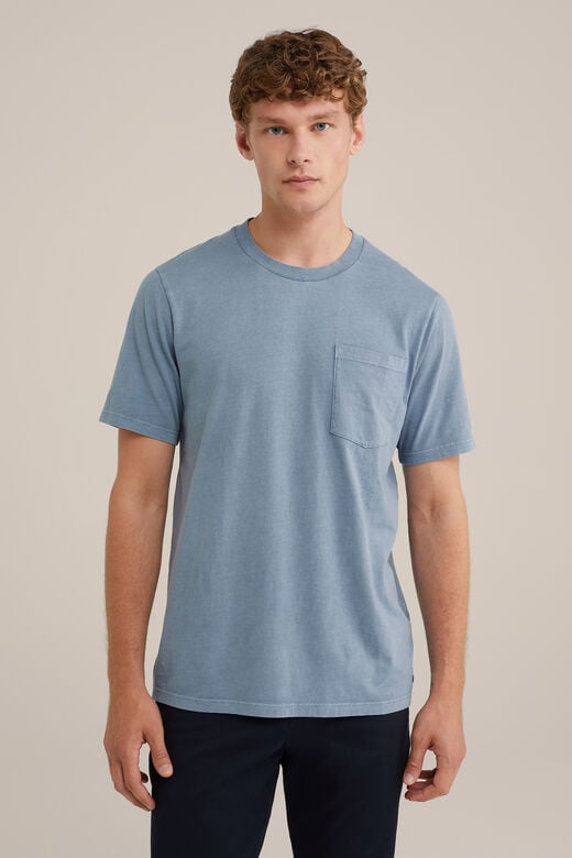 We Fashion Vintagelook T-shirt Grijsblauw