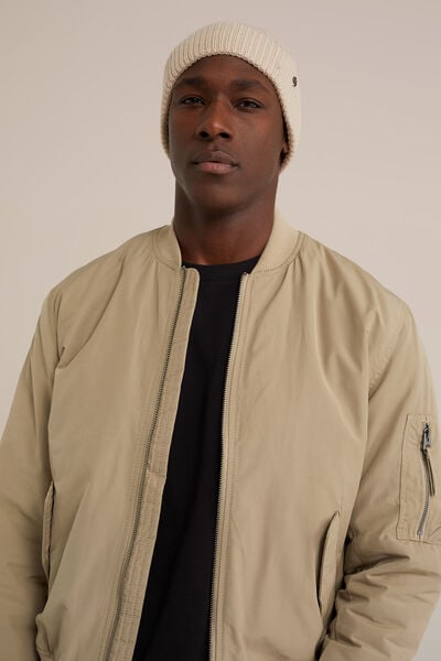 We Fashion Waterafstotend Bomberjack Beige
