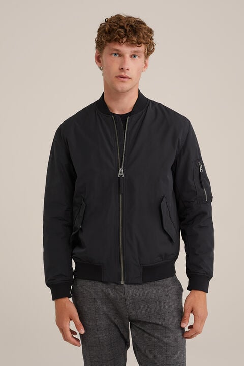 we fashion waterafstotend bomberjack Donkerblauw