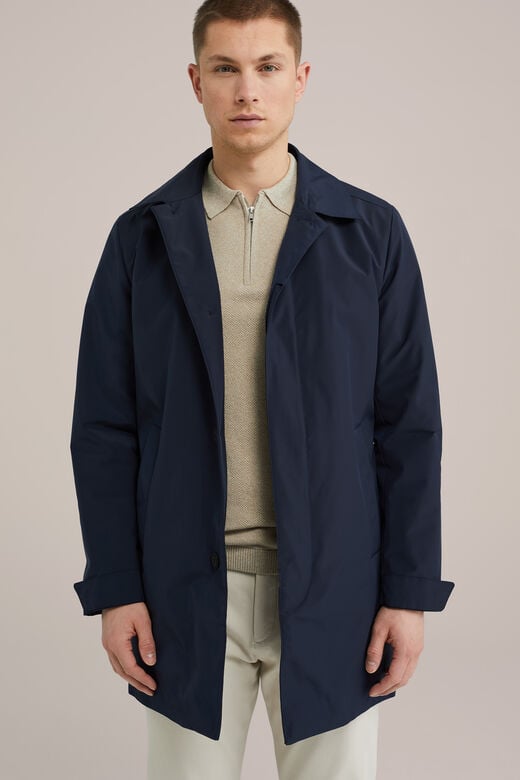 We Fashion Waterafstotende Jas Marineblauw