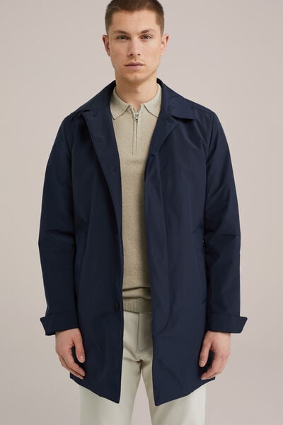 We Fashion Waterafstotende Jas Marineblauw