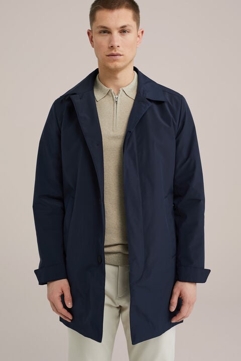 we fashion waterafstotende jas Marineblauw