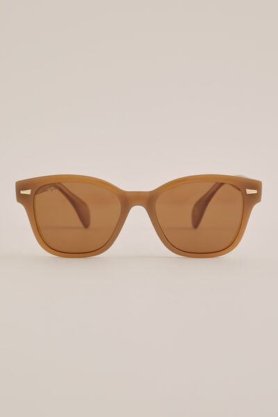 We Fashion Zonnebril Lichtbruin