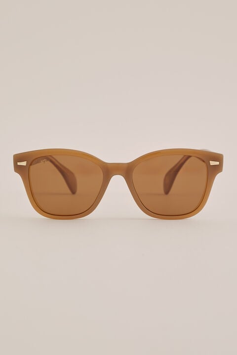 We Fashion Zonnebril Lichtbruin