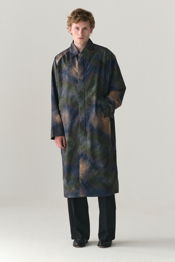 welter shelter LONG COACH PRINTED UNIVERSE SS25 NAVY MENS