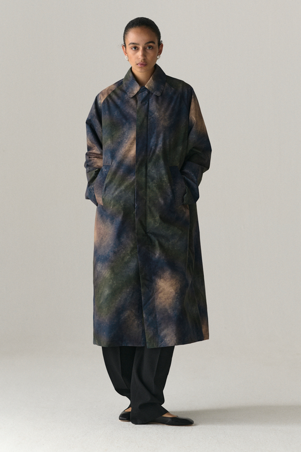 welter shelter LONG COACH PRINTED UNIVERSE SS25 NAVY WOMENS