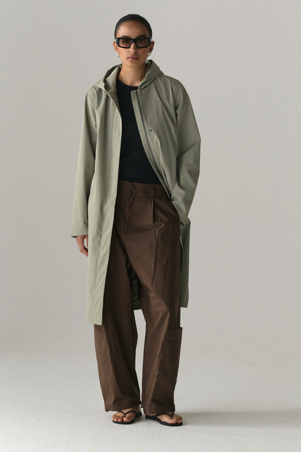 Welter Shelter NOT SO LONG TUBE STRETCH TWILL SS25 LIGHT GREY ARMY