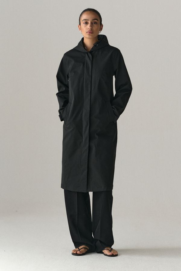 welter shelter NOT SO LONG TUBE STRETCH TWILL SS25 WASHED BLACK