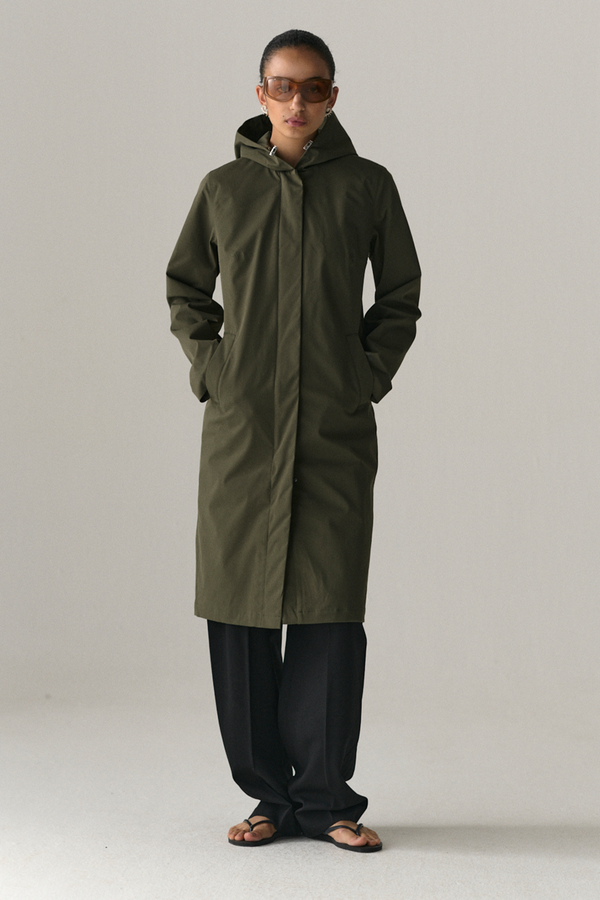 welter shelter NOT SO LONG TUBE STRETCH TWILL SS25 WASHED FOREST