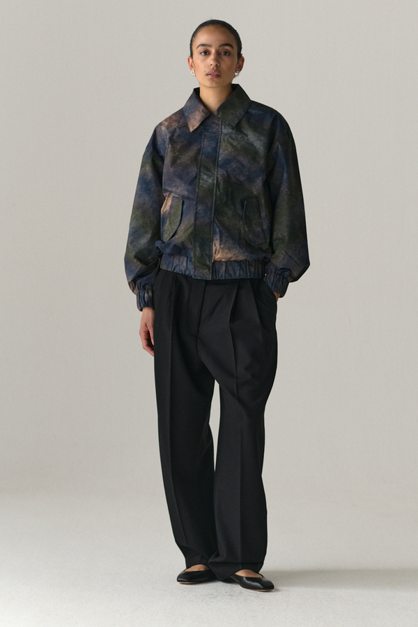 welter shelter PUFF PADDY PRINTED UNIVERSE SS25 NAVY