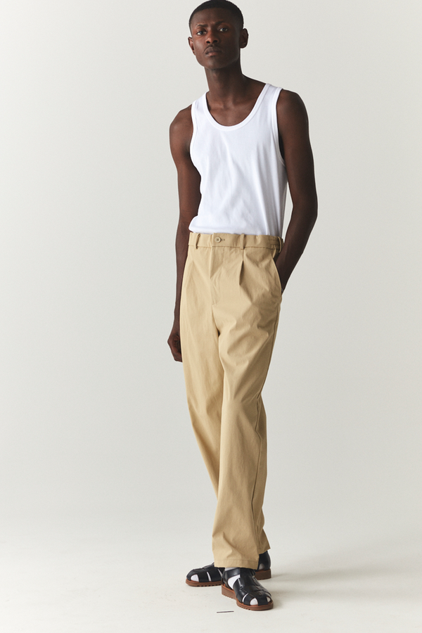 Welter Shelter PLEATED WETPANT SS'24 ALMOND