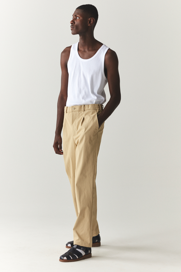 Welter Shelter PLEATED WETPANT SS'24 ALMOND