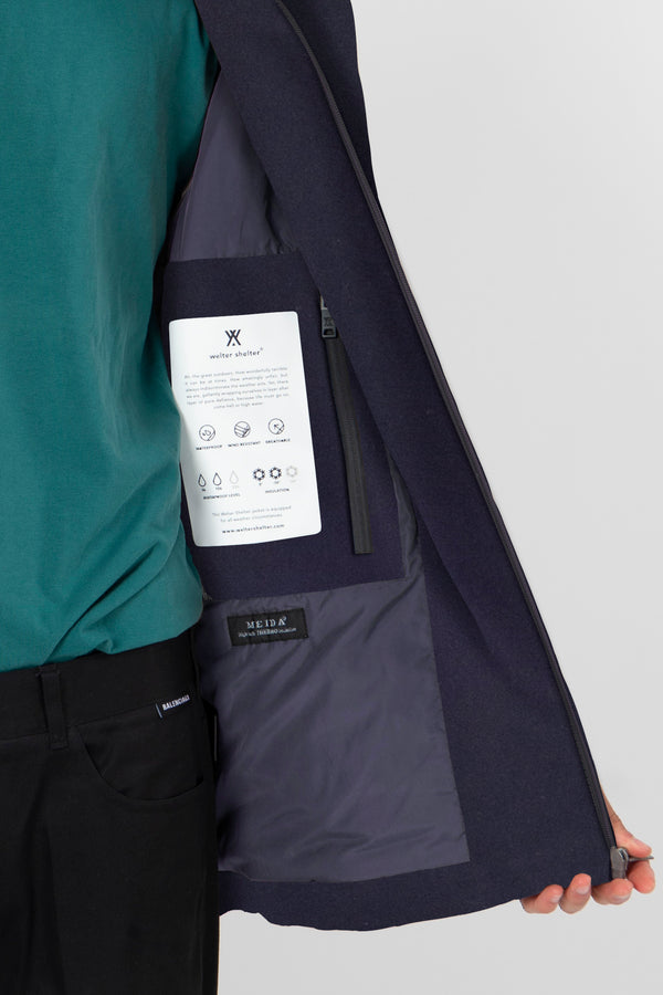 Welter Shelter Shirt Jacket Techwool Navy