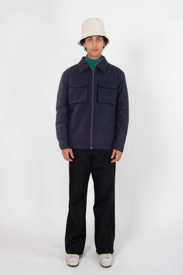 welter shelter Shirt Jacket Techwool Navy