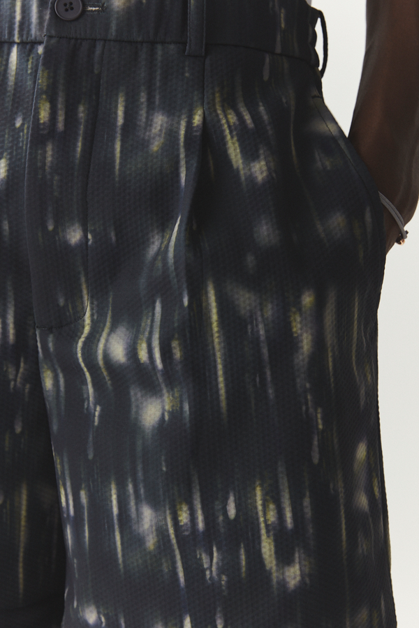 Welter Shelter SHORTS PLEATED PRINTED SS'24 NAVY