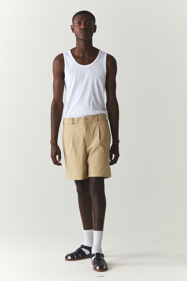 welter shelter SHORTS PLEATED SS'24 ALMOND